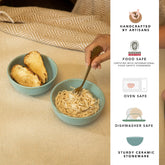 Aqua Rustic Bowl Set of 2